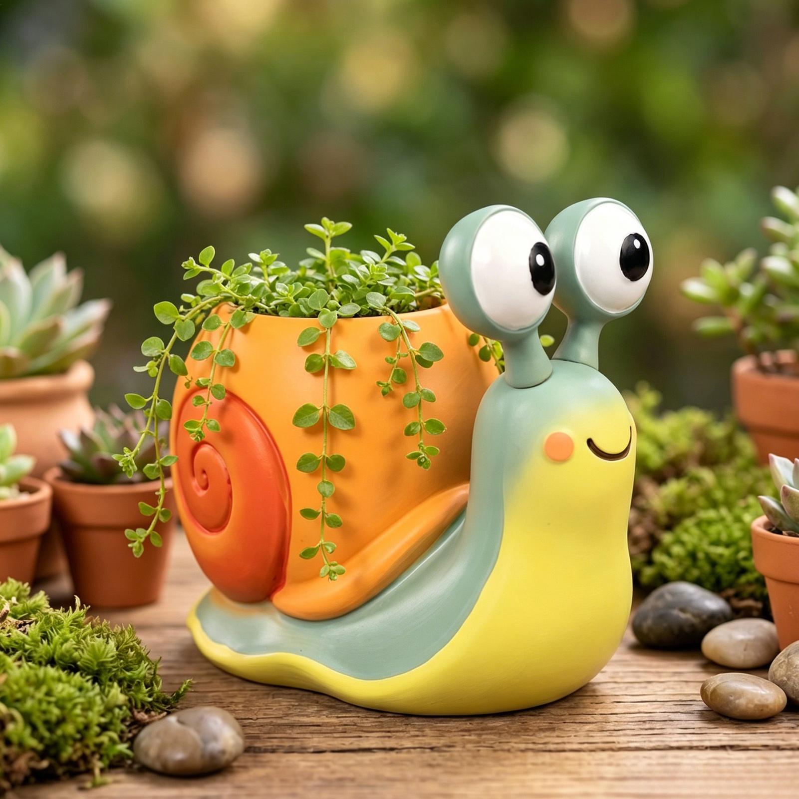 Doniczka w kształcie ślimaka,  – Echeveria Succulent recenzja i cena