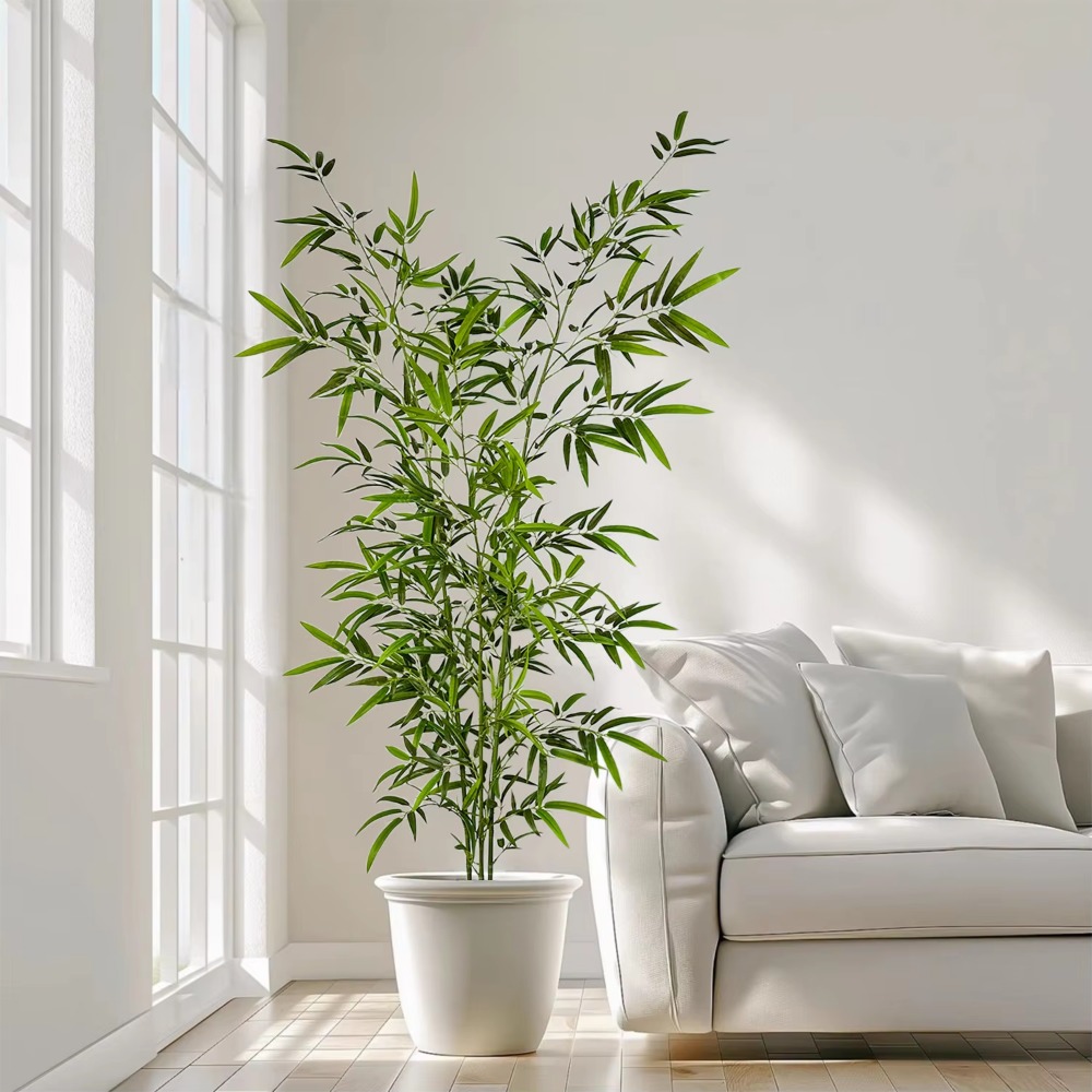 Sztuczny zielony bambus PU+PVC – Ficus Lyrata Tree recenzja i cena